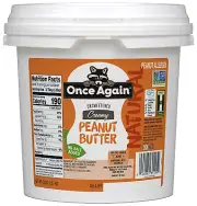 Natural, Creamy Peanut Butter, 5Lb Pantry Pal (Same as 5 Jars)- Salt Free, Unswe