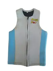 Small Youth Piping Hot S/Less Wetsuit Vest Surfing Scuba Diving Swim Gray/Blue