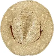 [Kisangel] 1pc Cowboy Hat Visor Mens Fedora Hats Straw Sun Hats Men Dome Straw Hat Summer Sun Protective Clothing for Men Summer Outfits for Girls Summer Wear for Men Summer Straw Hat Dome