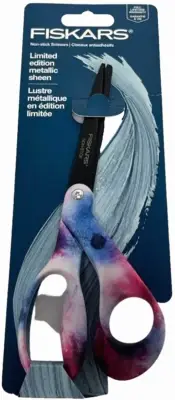 Fiskars Premier Limited Ed. Metallic Sheen Scissors 8in Pink & Blue Tie Dye 8"