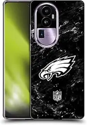 Head Case Designs Officially Licensed NFL Marble Philadelphia Eagles Artwork Soft Gel Case Compatible with Oppo Reno10 Pro+
