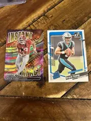 Bryce Young 2-card Rookie Lot Carolina Panthers