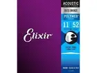 Elixir 80/20 Bronze Polyweb Coated Acoustic Guitar Strings, 11-52