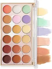 Color Corrector Palette - 18-Color Full Coverage Concealer | Waterproof Concealing Makeup For Skin Tone, Beauty Palette, For Daily Use