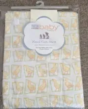VTG 1999 Martha Stewart Baby 200 Thread Count Fitted Crib Sheet-Ducks-28”x52”