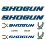 Shogun by Tange - Green blue decal set - Old school bmx