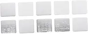 10pcs Nail Art Printing Plate Nail Stamp Gel Manicure Kit Nail Builder Gel Kit Nail Art Templates Kit DIY Kits Nail Art Stamper Stamping Plates Manicure Templates Stainless Steel