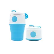 395ML Hot Selling Folding Coffee Cup Outdoor Silicone Cup Water Bottle Kettle Telescopic Liquid Hand Cup Creative Company Gift