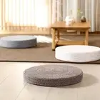 Floor Pillow Rustic Lightweight Thickness Comfortable Flat Seat Cushion Linen