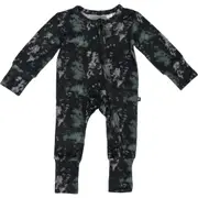 Laree + Co Tie-Dye Convertible Footie in Onyx at Nordstrom, Size 18-24M