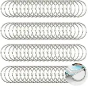 Binder Rings 1.38 inch 100pcs, Metal Loose Leaf Binder Ring, Nickel Plated Stee Paper Rings Keychain Key Rings Index Cards Notebook Rings for School, Office, Home