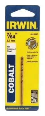 IRWIN DRILL BIT 7/64" COBALT HANSON HAN3016007