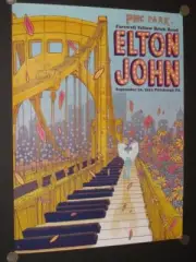 ELTON JOHN - 2022 FAREWELL YELLOW BRICK ROAD LIMITED EDITION POSTER - S/N 75