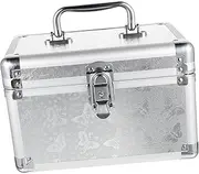 [MERRYHAPY] Multi-Layered Makeup Box Aluminum Alloy Toolbox Large Capacity Case for Travel Professional Organizer