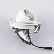 Recessed Ceiling Light,Tilt Recessed Downlight 12W Rotatable Frame Spotlight 70-80mm 36 Beam Angle COB Ceiling Light 18W 30W 40W with LED Driver for Shop Office 6000K