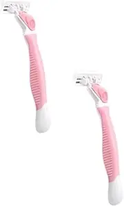 Healeved 2pcs Manual Anti-scratch 6-layer Shaving Armpit Knife Hair Remove Razor Kit for Men Women Portable Hair Shaver