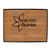 November Birthday All Women Are Created Equal - Funny Novelty Doormat Man Cave Floor mat