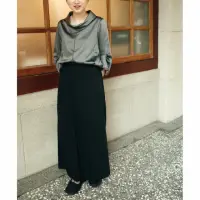 在飛比找momo購物網優惠-【UUIN】UUIN OUTLET _ 黑羊毛毛褲裙(女裝 