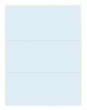 Security Paper w Dbl Perfs, Blue/Canary 2-Part Carbonless, 8.5"x 11" - 2500 Shts