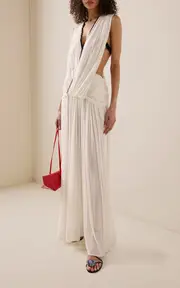 [Christopher Esber] Ruched Jersey Maxi Dress
