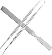 BELLIFFY Stainless Steel Nail Set Tool for Professional Pedicure Travel Manicure Kit with Dual End Cuticle Pusher and Four Sided Nail File Ideal for Womens Grooming