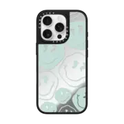 iPhone 16 Pro Mirror Case MagSafe Compatible Aqua Smile Transparent