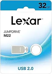 Lexar JumpDrive M22 USB 2.0 Flash Drive, Capacity 32GB