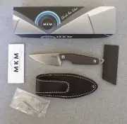MKM Knives MK MA01-CF MACRO 1 Fixed Blade Knife. M390 Steel,Carbon Fiber Handles