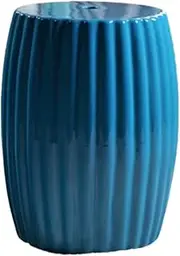 European-Style Home Decorations, Dressing Stools, Living Room Flower Ceramic Drum Stools, Pavilions Drying Stools.(Blue)