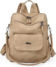 [UAAQV] Women's Leather Backpack Purse Fashion Multipurpose Design Handbag Ladies Shoulder Bags Travel Backpack