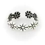 DAISY CHAIN Toe Ring - '925' Sterling Silver