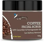 COFFEE Facial Scrub (100g) with Cucumber & Pomegranate Oil