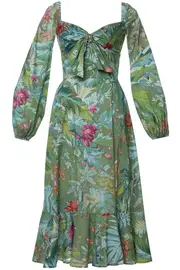 [LENA HOSCHEK] JUNGLE FEVER DRESS L MULTICOLOR