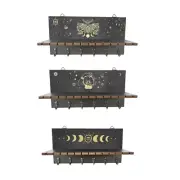 Wall Mounted Crystal Rack Handcrafted Shelf for Showcasing Succulents and