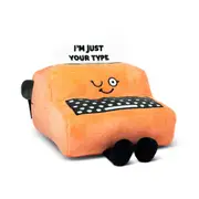 Punchkins I'm Just Your Type Typewriter Family Plush Stuffed Toy 18cm Brown