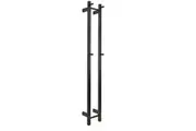 AGUZZO EZY FIT Heated Towel Rail - Double Vertical Square Tube - (H1400mm) - PVD Gun Metal
