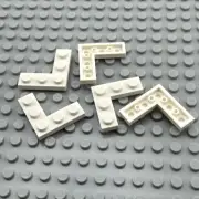 LEGO Plate - White - 3 x 3 Corner - QTY x5