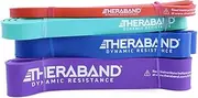 TheraBand High Resistance Bands, Set of 2 Elastic Super Bands for Improving Flexibility, Injury Rehab, & Full Body Workouts, Heavy Duty Stretch Band for Lifting