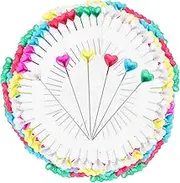 HOMSFOU 216Pcs Heart Shaped Decorative Pins Cross Pins for Jewelry Making Crafting Sewing Projects Durable Needles for DIY Ornament Decoration