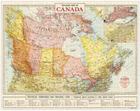 在飛比找誠品線上優惠-美國 Cavallini 1000片拼圖 / 加拿大地圖