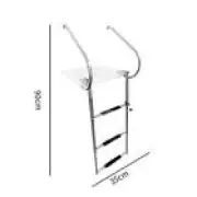 3 Step Ladder Extendable Dock Ladder Easy to Install Pontoon Ladder