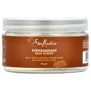 SheaMoisture, Even & Radiant Raw Honey, Daily Exfoliating Toner Pads, 30 Pads