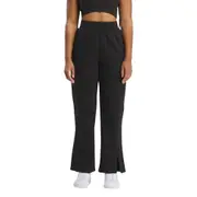 Reebok Cl Wde Fleece Womens Fashion Pant Black Soft Comfort Fleece Fabric