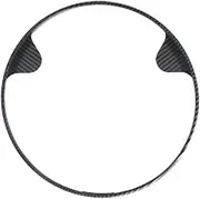 ATATNK Car Central Control Screen Decoration Ring Compatible for MINI Cooper S U25 F65 F66 J01 J05 Countryman Navigation Screen Cover Accessories(CF Black)