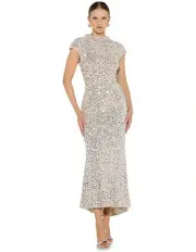 [Montique] Zahra Sequin Dress in Mink