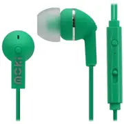 Moki Noise Isolation with Microphone Earbuds & Control - Green