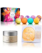 Predire Paris 7oz Oxygen/Vitamin Gold Masks w/ Bath Rejuvenating Set - Coconut