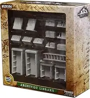 Wizkids Deep Cuts Unpainted Miniatures Bookcases & Ladder