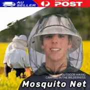 AU Outdoor Mozzie Protector Mosquito Fly Head Net Hat Bee Fishing Insect Mesh