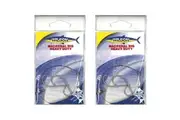 2x Wilson Heavy Duty Mackerel Fishing Rig 3x8/0 Hook-Setup-105lb Wire